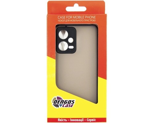 Чохол до мобільного телефона Dengos Kit for Xiaomi Redmi Note 12 5g case + glass (Black) (DG-KM-28)