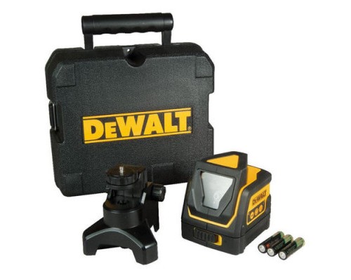 Лазерний нівелір DeWALT лінійний, 3 батареї тип АА, червоний промінь, 0.65 кг, кейс (DW0811)