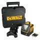 Лазерний нівелір DeWALT лінійний, 3 батареї тип АА, червоний промінь, 0.65 кг, кейс (DW0811)