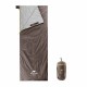 Спальний мішок Naturehike надлегкий Summer LW180 NH21MSD09 лівий (15°C) p-p XL коричневий (6927595777985-L)