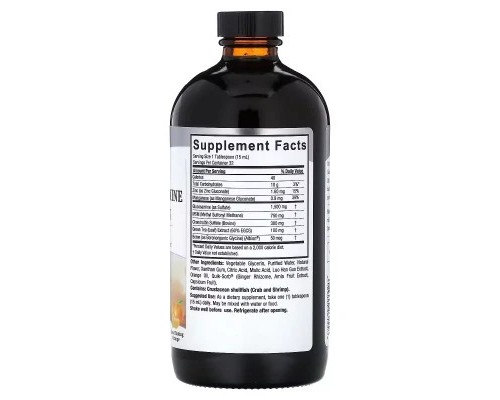 Вітамінно-мінеральний комплекс Nature's Answer Глюкозамін-хондроїтин рідкий, смак апельсина, Liquid Glucosam (NTA-26155)