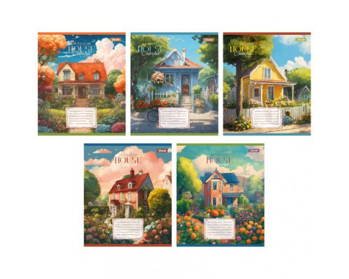 Зошит 1 вересня 1В House colorful 48 аркушів лінія (767116)