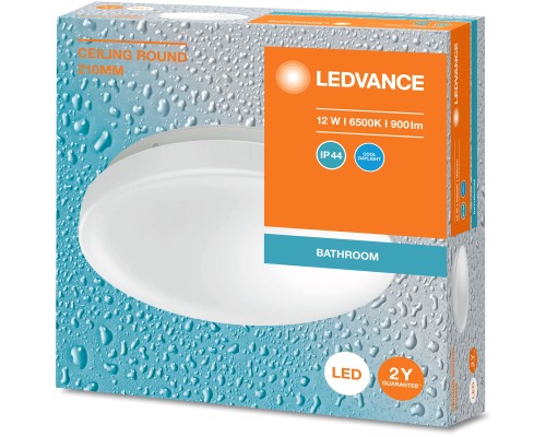 Світильник LEDVANCE CEILING ROUND 210 12W 865 IP44 (4099854105814)