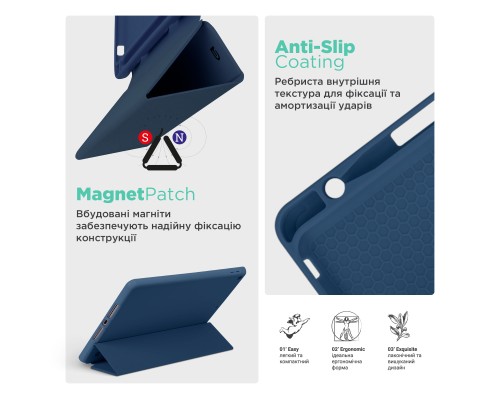 Чохол до планшета Armorstandart Smart Fold Pen Apple iPad Pro 11 (2024) Dark Blue (ARM78126)