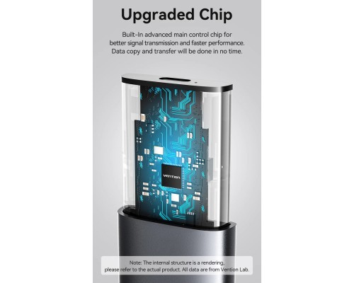 Кишеня зовнішня Vention SSD M.2 (NGFF) B&M-key USB Type-C 3.2 (KPFH0)