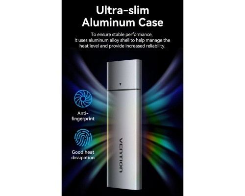 Кишеня зовнішня Vention SSD M.2 (NGFF) B&M-key USB Type-C 3.2 (KPFH0)