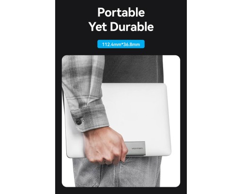 Кишеня зовнішня Vention SSD M.2 (NGFF) B&M-key USB Type-C 3.2 (KPFH0)