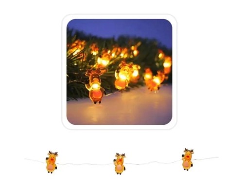 Гірлянда Chomik Струна Олень 2.2 м 20 LED Теплий білий (5900779854161)