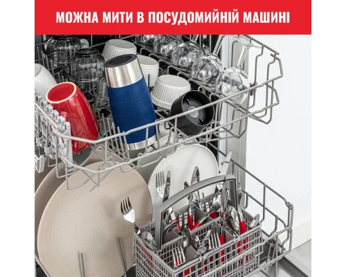 Термокружка Tefal Travel Mug Classic, 360мл, нержавіюча сталь, синій (N2020310)