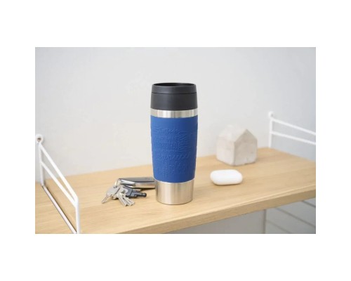 Термокружка Tefal Travel Mug Classic, 360мл, нержавіюча сталь, синій (N2020310)