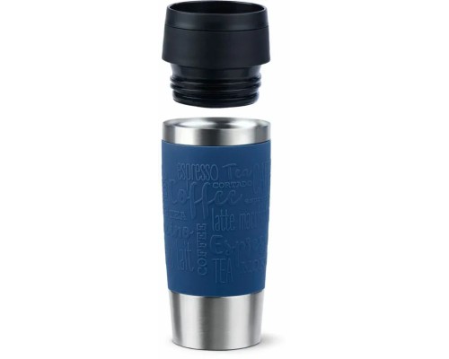 Термокружка Tefal Travel Mug Classic, 360мл, нержавіюча сталь, синій (N2020310)