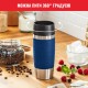 Термокружка Tefal Travel Mug Classic, 360мл, нержавіюча сталь, синій (N2020310)