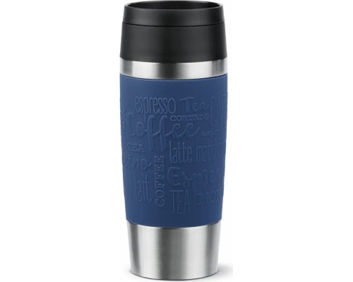 Термокружка Tefal Travel Mug Classic, 360мл, нержавіюча сталь, синій (N2020310)