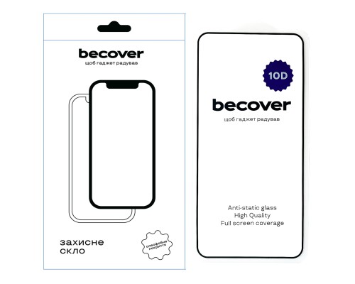 Скло захисне BeCover Samsung Galaxy S25 SM-S937 10D Black (712721)