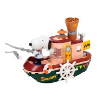 Конструктор Pantasy Snoopy - Steam Boat (86907)