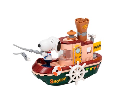 Конструктор Pantasy Snoopy - Steam Boat (86907)