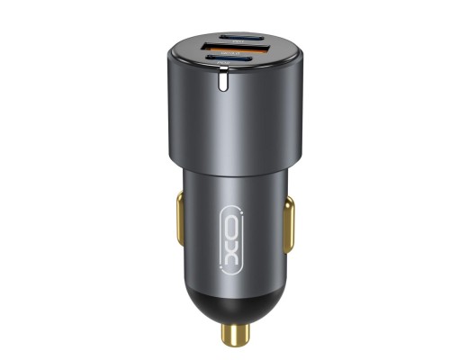 Зарядний пристрій XO CC45 1 USB QC 3.0 + 2 Type-C PD (60W) Black (XO-CC45-BK)