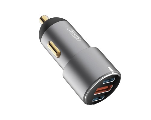 Зарядний пристрій XO CC45 1 USB QC 3.0 + 2 Type-C PD (60W) Black (XO-CC45-BK)
