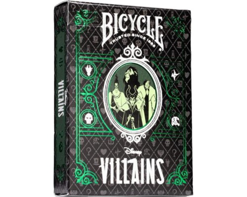 Гральні карти Bicycle Disney Villains (green) (ВР_БДВГ)