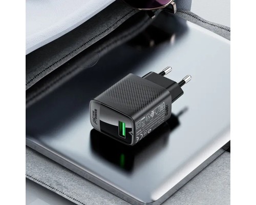 Зарядний пристрій Acefast USB-A 20W + Type-C cable A90 Fast Charger Black (6974316280064)