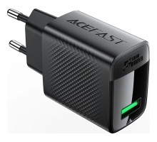 Зарядний пристрій Acefast USB-A 20W + Type-C cable A90 Fast Charger Black (6974316280064)