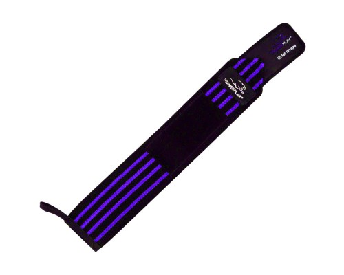 Бинт для спорту PowerPlay 3081 Gym WristT Wraps Чорно-Сині (PP_3081_Blue)