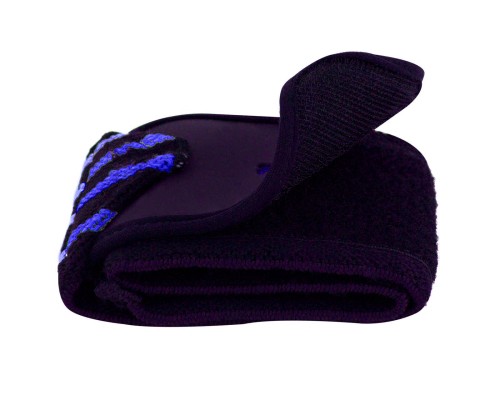 Бинт для спорту PowerPlay 3081 Gym WristT Wraps Чорно-Сині (PP_3081_Blue)