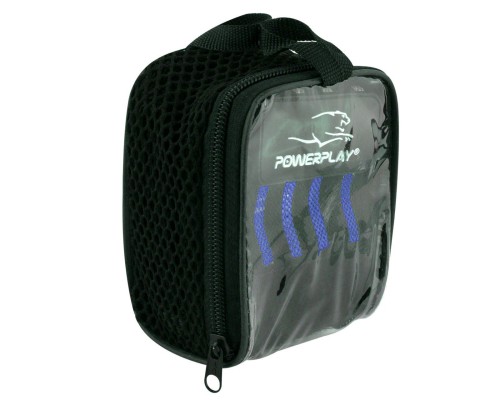 Бинт для спорту PowerPlay 3081 Gym WristT Wraps Чорно-Сині (PP_3081_Blue)