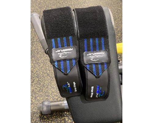 Бинт для спорту PowerPlay 3081 Gym WristT Wraps Чорно-Сині (PP_3081_Blue)