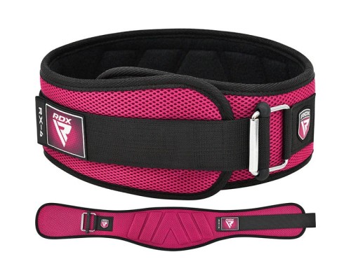 Атлетичний пояс RDX RX4 EVA Curve неопреновий Pink S (WBE-RX4P-S)