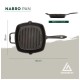 Сковорода туристична Groenberg Nabro Pan 28x28 cm / 2 L Black (266024) (DAS303249)