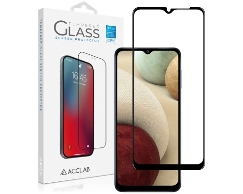 Скло захисне ACCLAB Full Glue Samsung A12 Black (1283126509599)