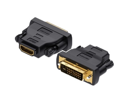 Перехідник DVI(24+1) Male to HDMI Female black Vention (ECDB0)