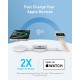 Зарядний пристрій Anker MagGo Wireless Charging Pad 15W 3-in-1 Foldable White (B25M8H21)