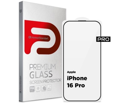 Скло захисне Armorstandart Pro Apple iPhone 16 Pro with mesh (ARM87027)