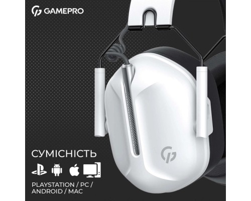 Навушники GamePro Genesis Hunter White (HS1350W)