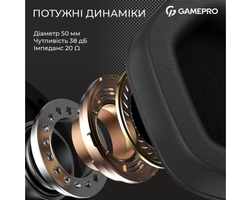 Навушники GamePro Genesis Hunter White (HS1350W)