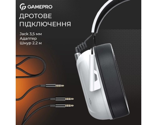 Навушники GamePro Genesis Hunter White (HS1350W)