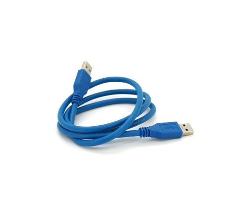 Дата кабель USB 3.0 AM/AM 1.0m Blue Voltronic (YT-3.0AM+AM-1.0)