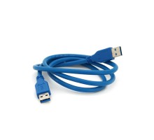 Дата кабель USB 3.0 AM/AM 1.0m Blue Voltronic (YT-3.0AM+AM-1.0)