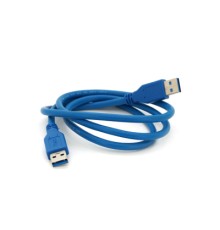 Дата кабель USB 3.0 AM/AM 1.0m Blue Voltronic (YT-3.0AM+AM-1.0)