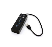 Концентратор Voltronic USB 3.0 to 4xUSB black (NX-UH-303B)