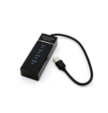 Концентратор Voltronic USB 3.0 to 4xUSB black (NX-UH-303B)