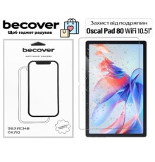 Скло захисне BeCover Oscal Pad 80 WiFi 10.51