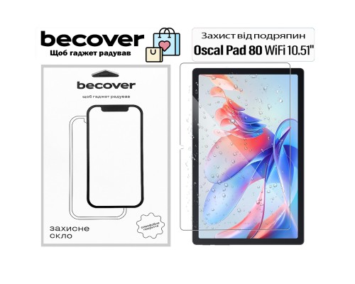 Скло захисне BeCover Oscal Pad 80 WiFi 10.51