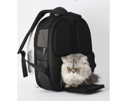 Переноска для тварин Lapka з вентиляцією біла (PCB-01-W)