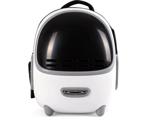 Переноска для тварин Lapka з вентиляцією біла (PCB-01-W)