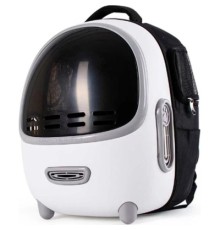 Переноска для тварин Lapka з вентиляцією біла (PCB-01-W)