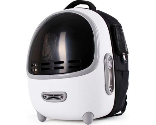 Переноска для тварин Lapka з вентиляцією біла (PCB-01-W)