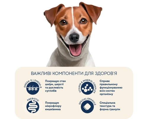 Сухий корм для собак Home Food ADULT MINI Low-grain For active adult and junior з ягням та рисом 1.6 кг (4820235020422)
